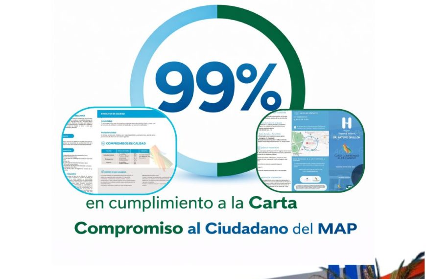 Hospital Infantil Dr. Arturo Grull&oacute;n obtiene 99 % de calificaci&oacute;n en cumplimiento de la Carta Compromiso al Ciudadano del MAP
